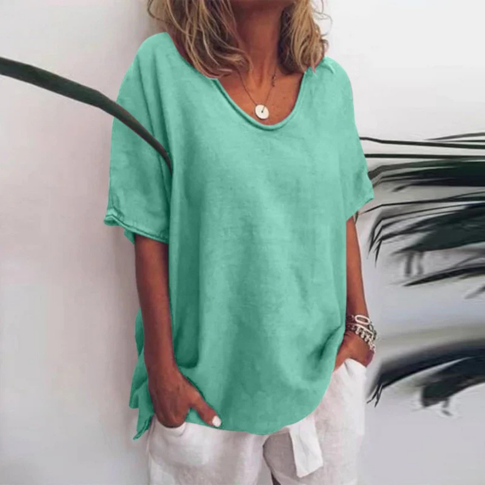 Dames Blouse Losse Pasvorm met Lange Mouwen 5