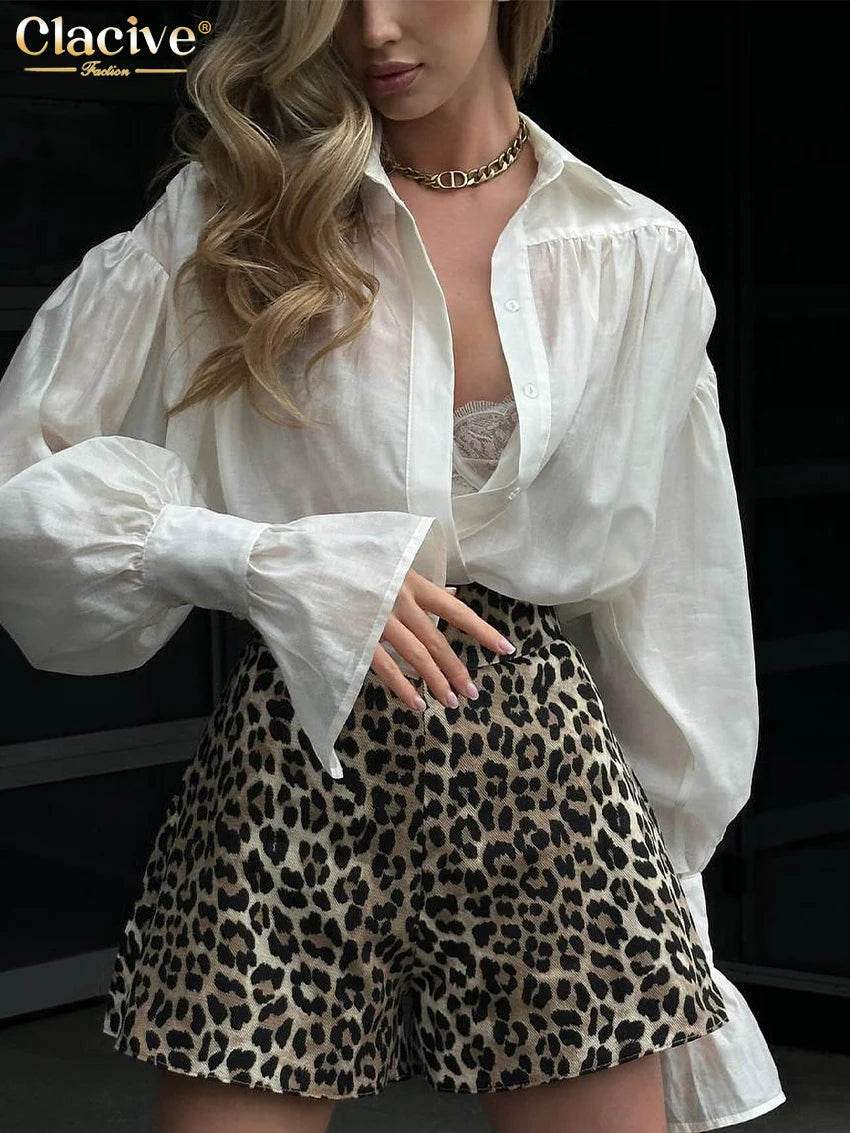 Dames Blouse Losse Stijl met Revers voor Casual en Kantoor Gebruik 5