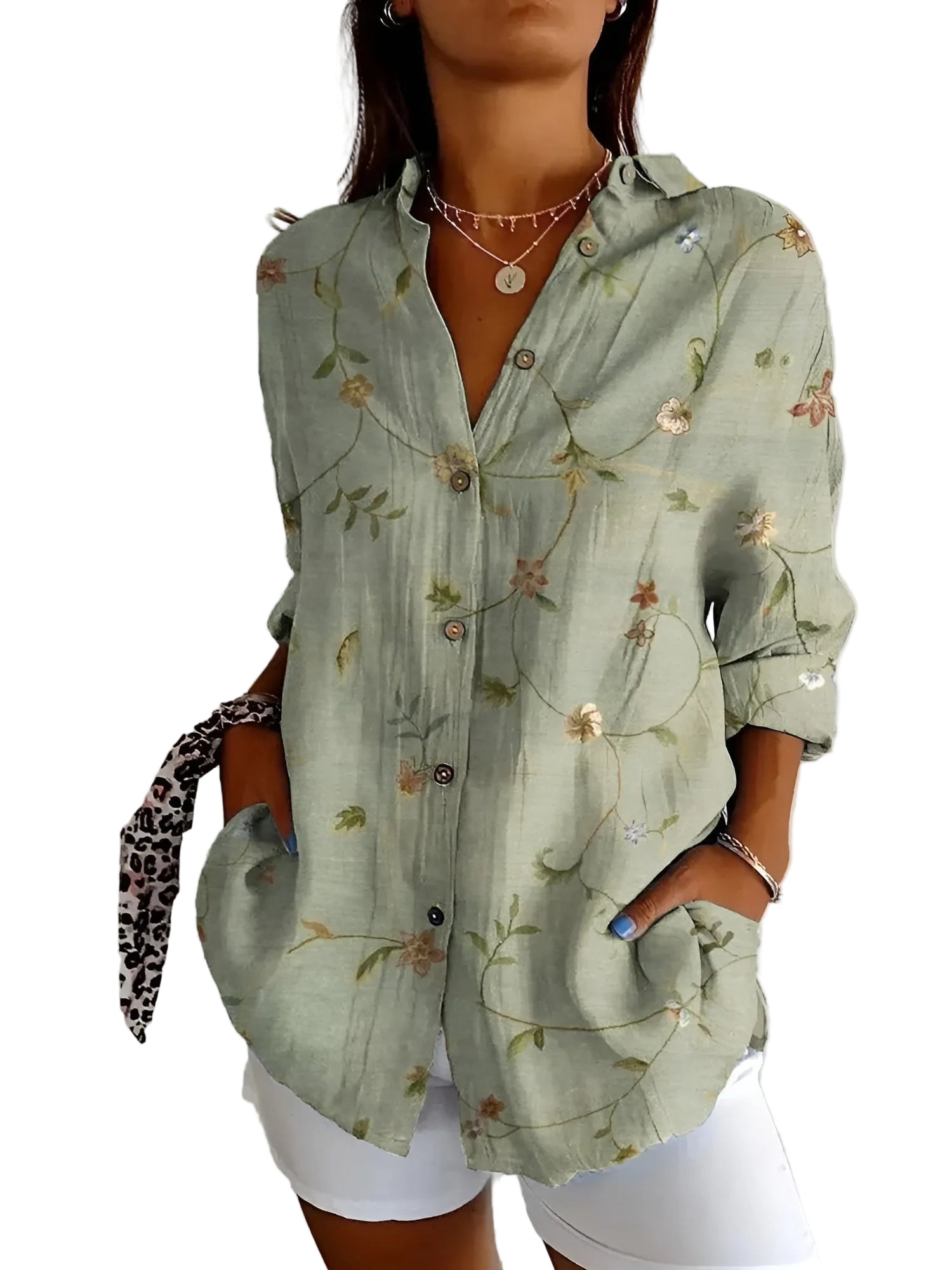 Dames Blouse Met Speelse Prints Voor Elke Gelegenheid 0