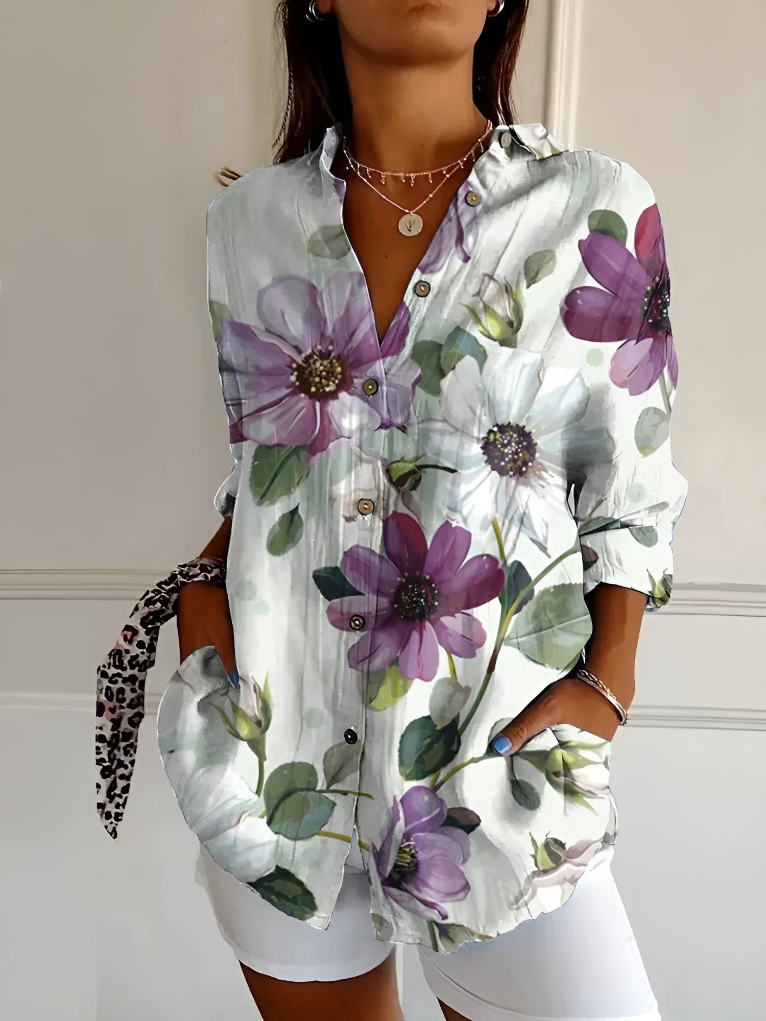 Dames Blouse Met Speelse Prints Voor Elke Gelegenheid 7