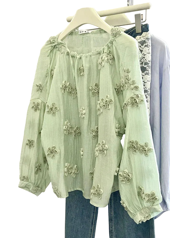 Dames Blouse Overhemdtop Gebloemd O-hals Losvallend 1