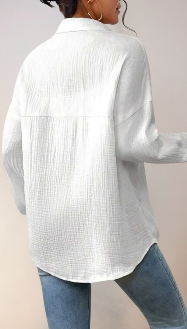 Dames Blouse Relaxed Fit Katoen 2