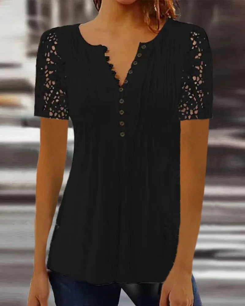 Dames Blouse V-hals Bloemenprint Casual 11
