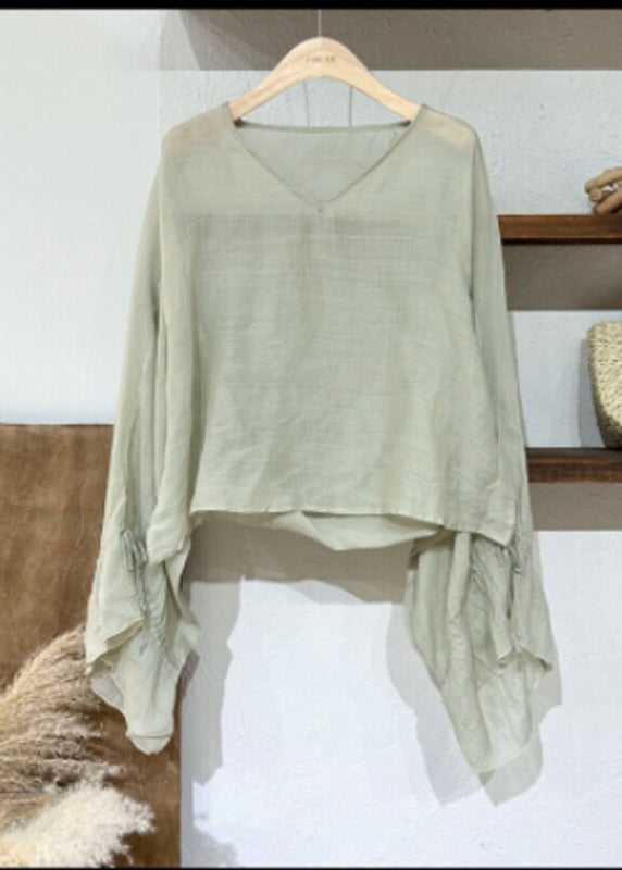Dames Blouse V-hals Met Flare Mouwen 3