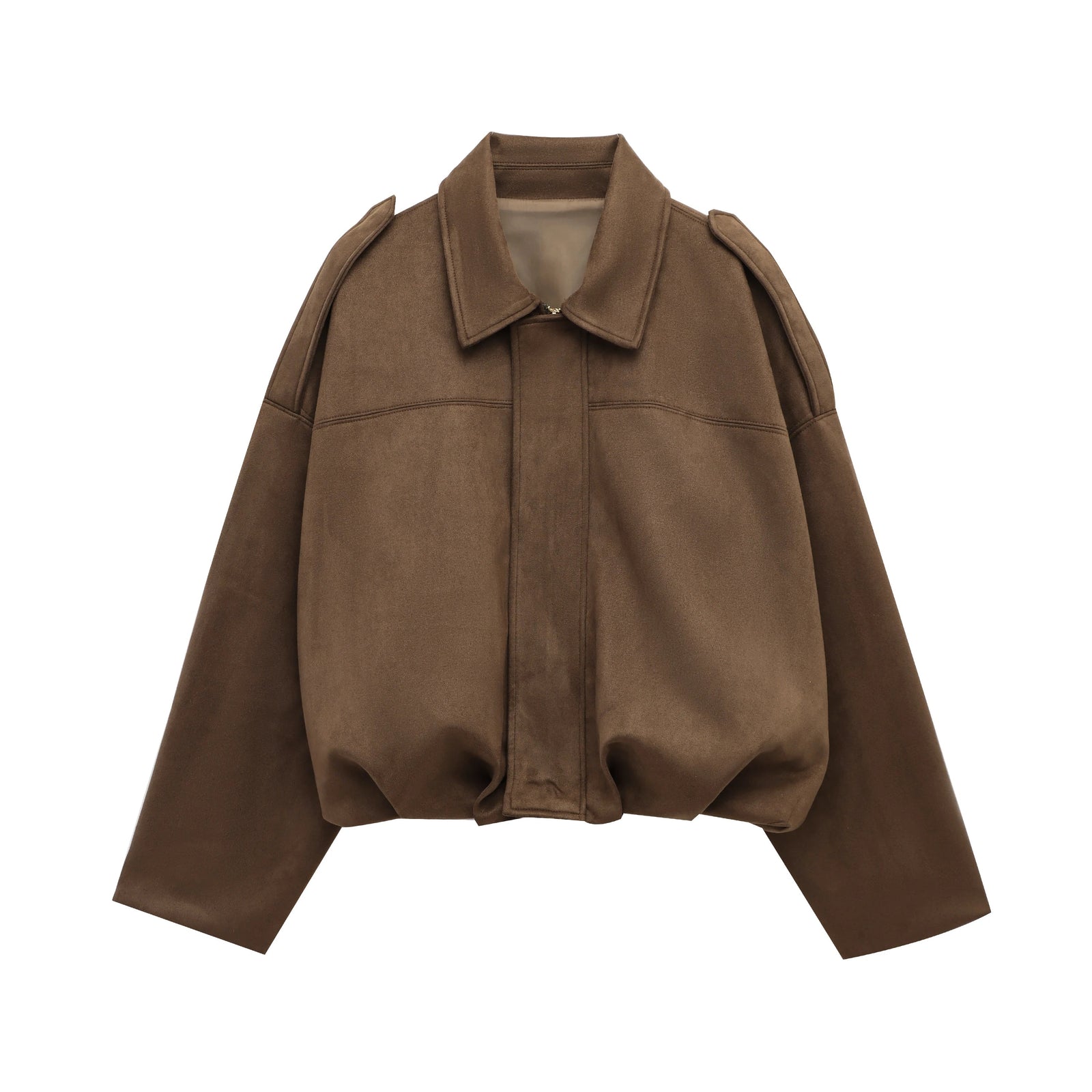 Dames Bomberjack Casual Stijl Met Losse Pasvorm en Ritssluiting 8