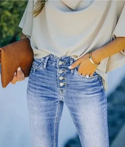 Dames Bootcut Jeans Hoge Taille 5