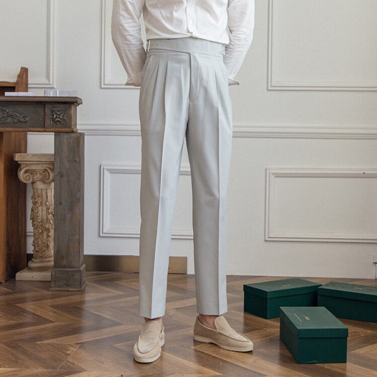 Dames Broek Met Gesp Detail Slank Modern Silhouet 1