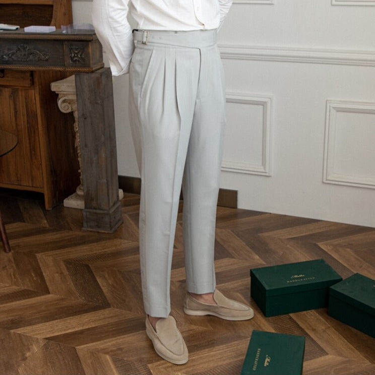 Dames Broek Met Gesp Detail Slank Modern Silhouet 7