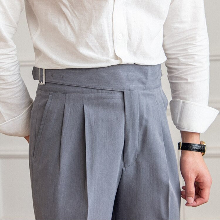 Dames Broek Met Gesp Detail Slank Modern Silhouet 9