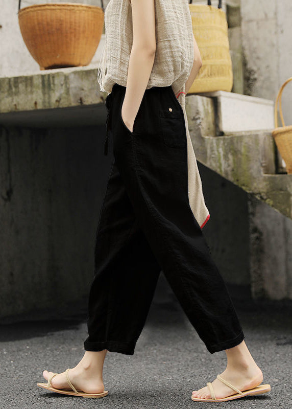 Dames Broek met Elastische Taille en Zakken 1
