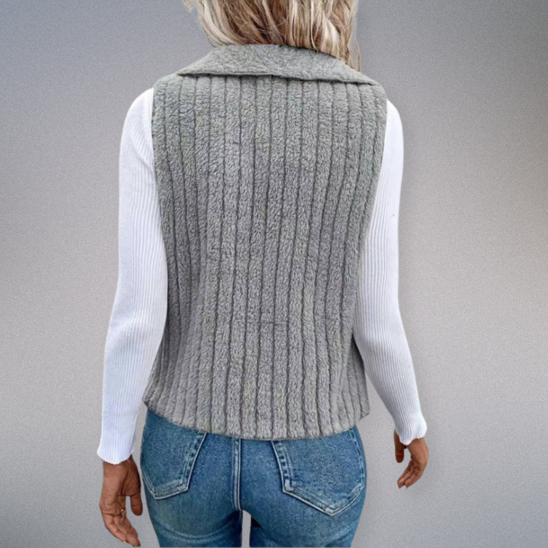 Dames Cardigan Casual Met Notch Kraag Zacht Materiaal 2