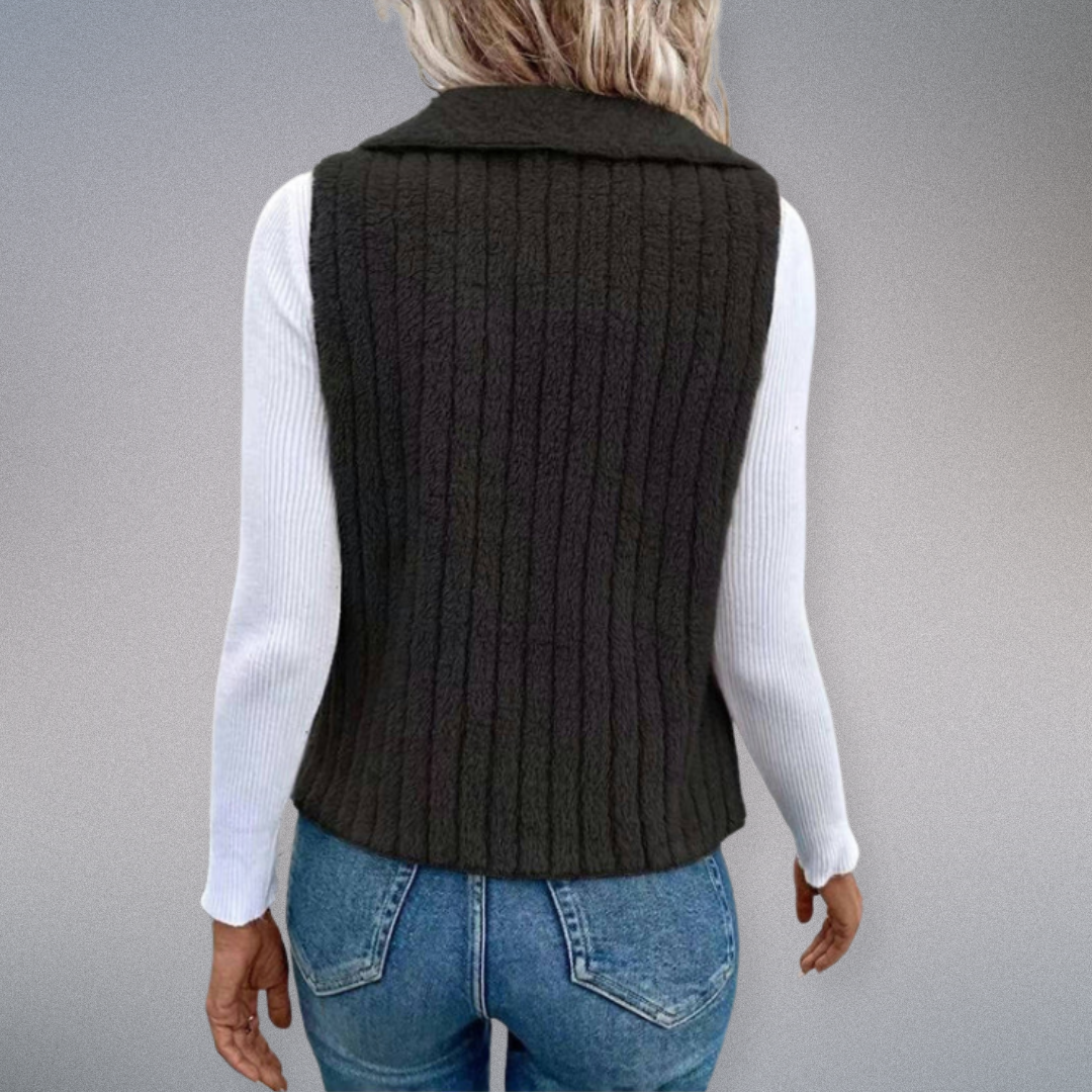 Dames Cardigan Casual Met Notch Kraag Zacht Materiaal 4