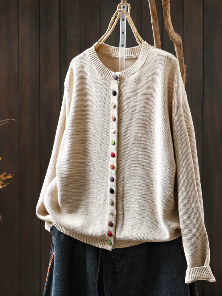 Dames Cardigan Met Elegante Drapering 1