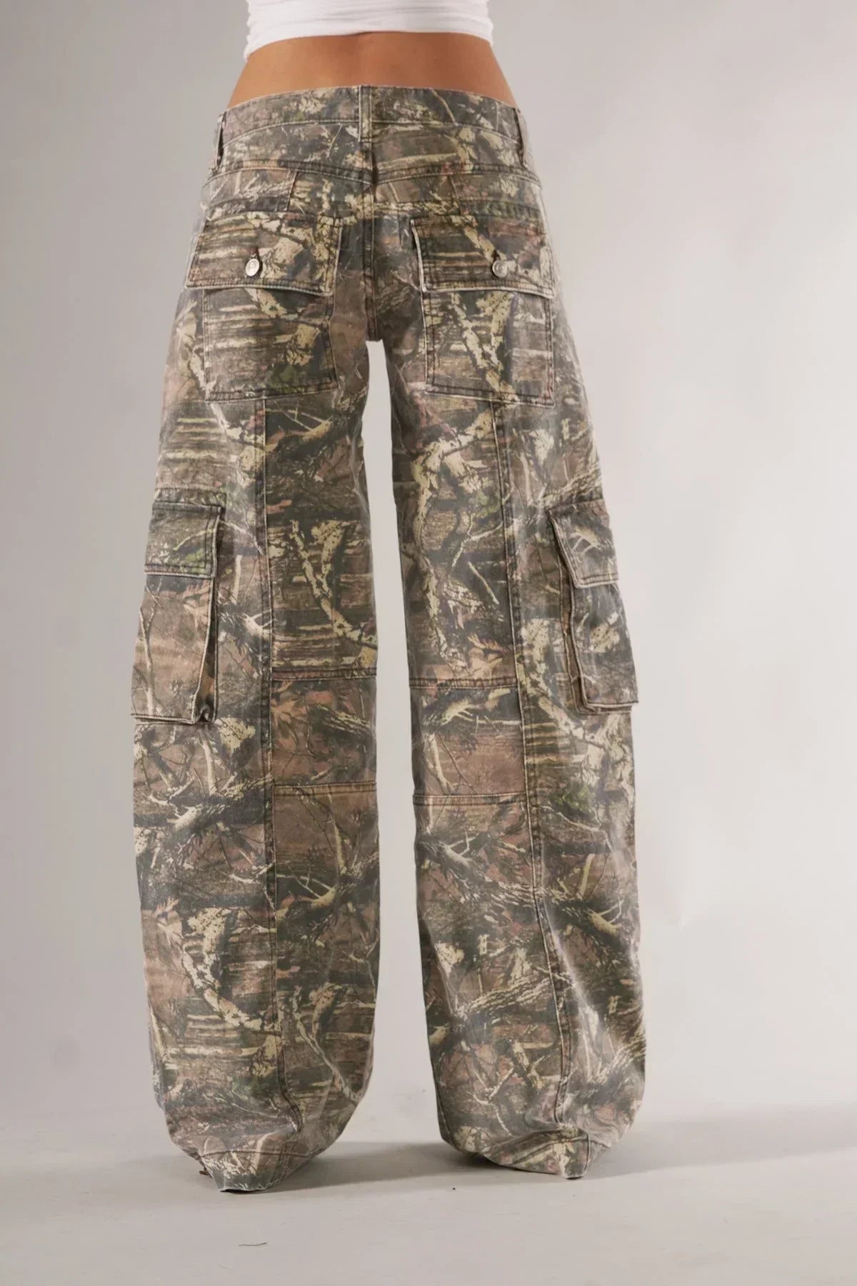 Dames Cargobroek Camouflage Stijl 2