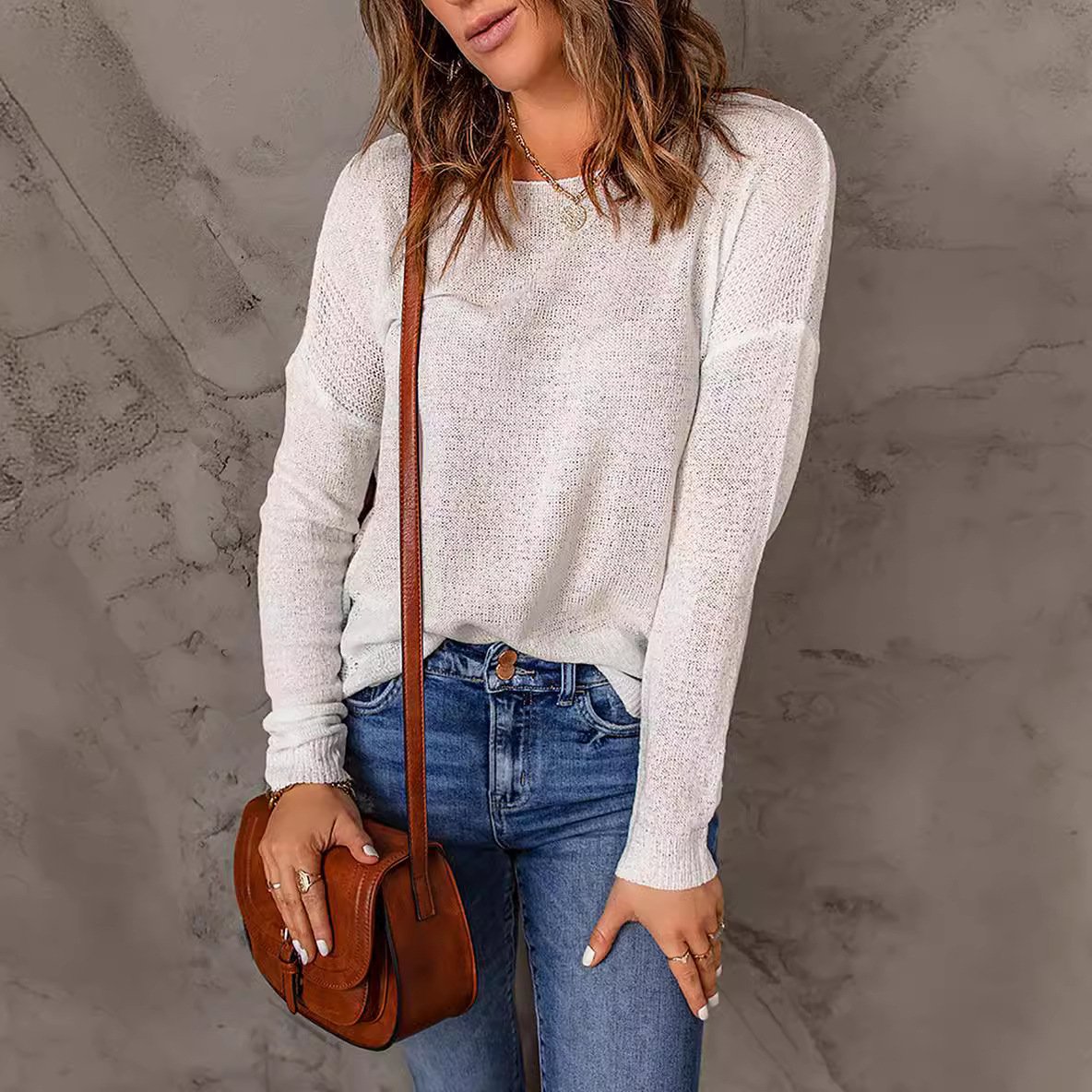 Dames Casual Trui Ronde Hals 8