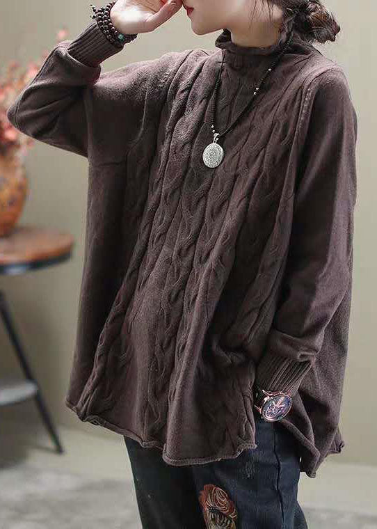 Dames Casual Trui met Col en Open Zijkanten 3