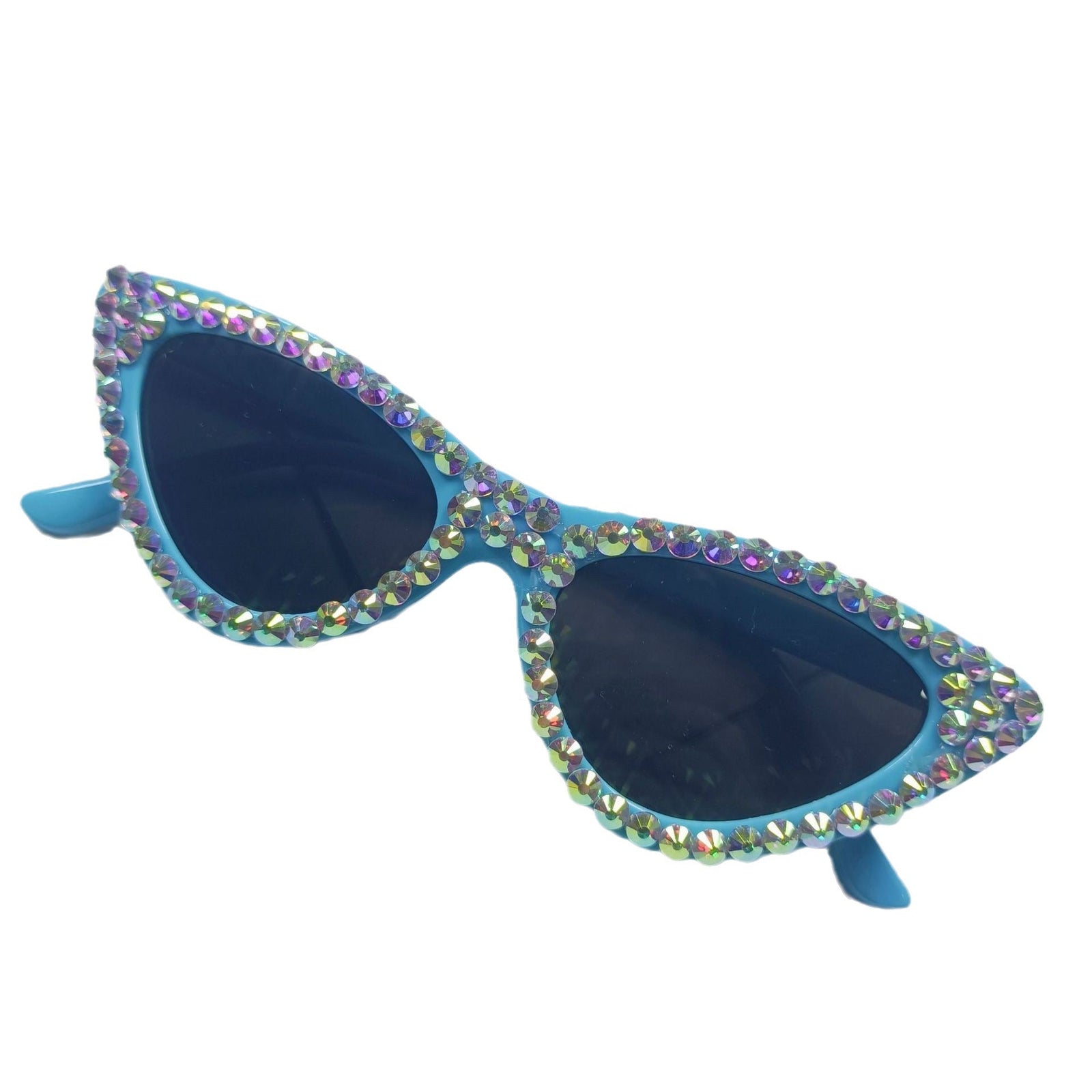 Dames Cat-Eye Zonnebril met Sprankelende Accenten 5