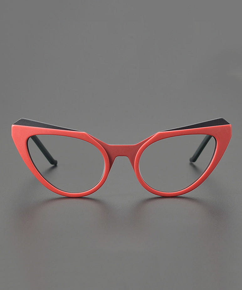 Dames Cat Eye Leesbril Geel 3