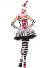 Dames Circus Kostuum Clown voor Halloween Feest 2
