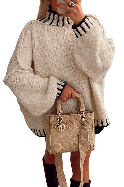 Dames Coltrui Kleurblokken met Verlaagde Schouderstijl 0