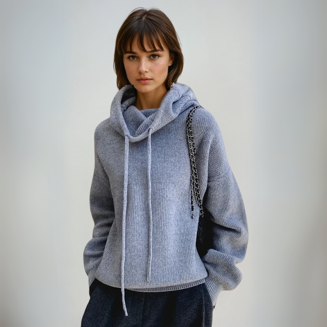 Dames Coltrui Luxe Wol Elegante Hoge Kraag 1