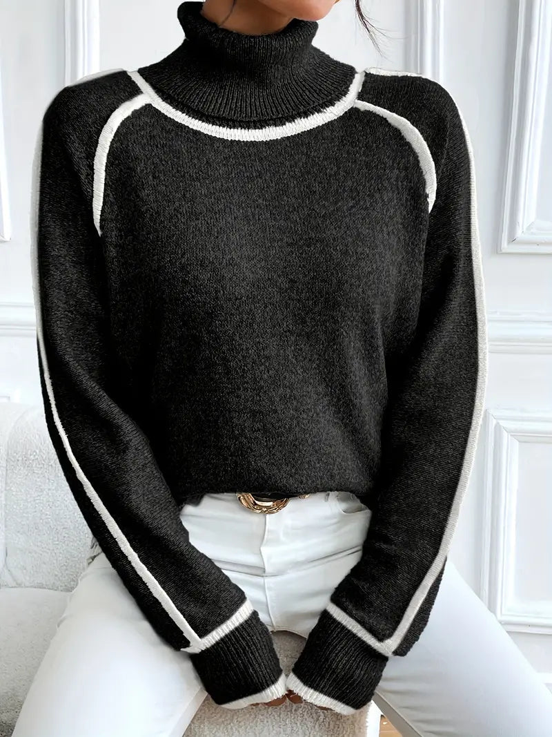 Dames Coltrui met Contrasterende Details 8