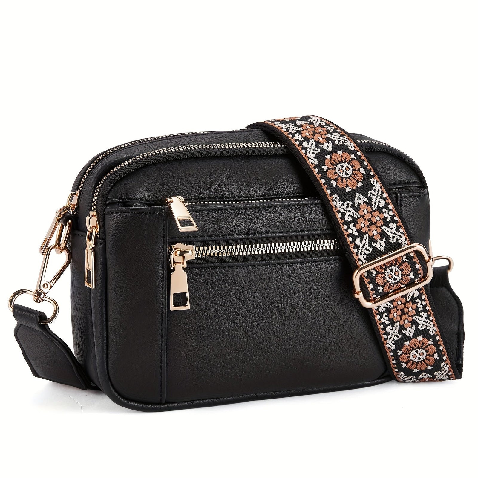 Dames Crossbody Tas Bohemian Stijl Vegan Leer 2