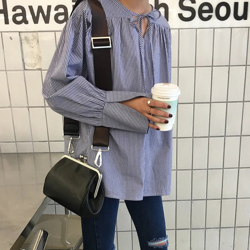 Dames Crossbodytas Elegant PU-leer Met Lip-Lock Sluiting 2