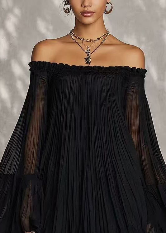 Dames Dagjurk Koude Schouder Bohemien Stijl 3