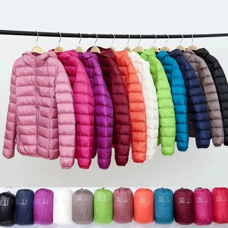 Dames Daunenjacke met Kapuze en Faltbaar Ontwerp 3