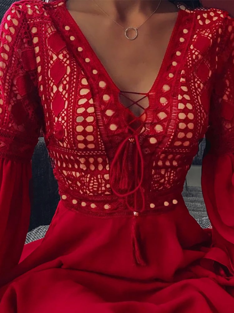 Dames Feestjurk Elegante Snit Polyester 2