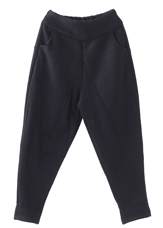 Dames Fleece Broek met Zakken en Patchwork 4