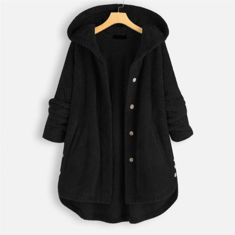 Dames Fleece Jack met Capuchon en Relaxte Pasvorm 5