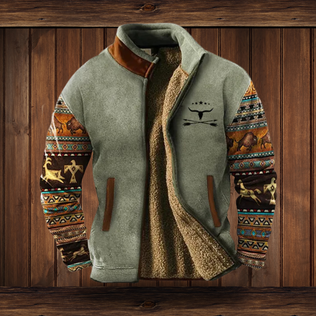 Dames Fleecejack Casual met 3D-Print 9