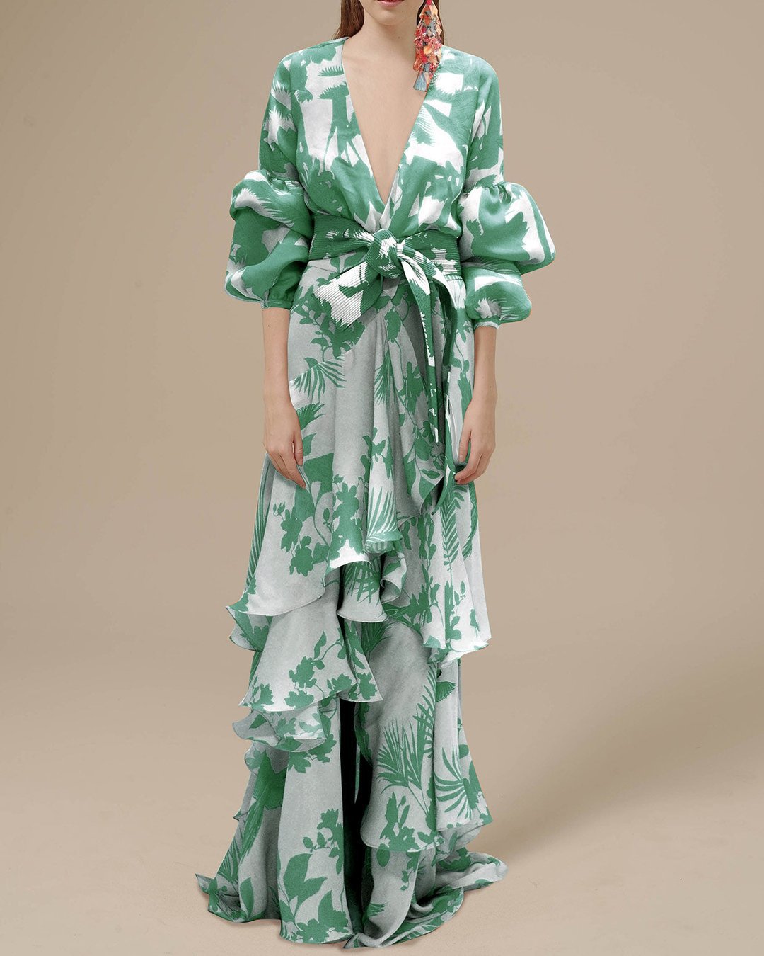 Dames Formele Jurk Chiffon met Print 1