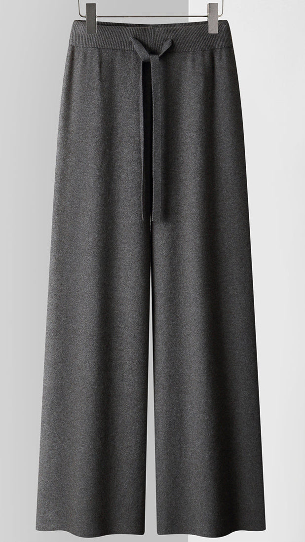 Dames Gebreide Broek met Wijde Pijpen 4