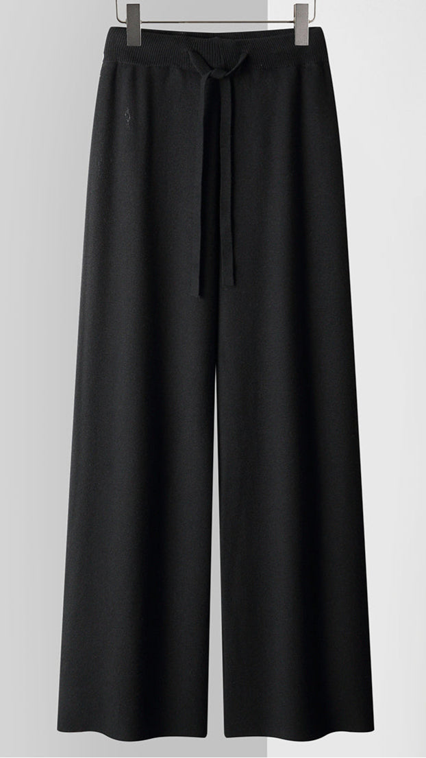 Dames Gebreide Broek met Wijde Pijpen 5