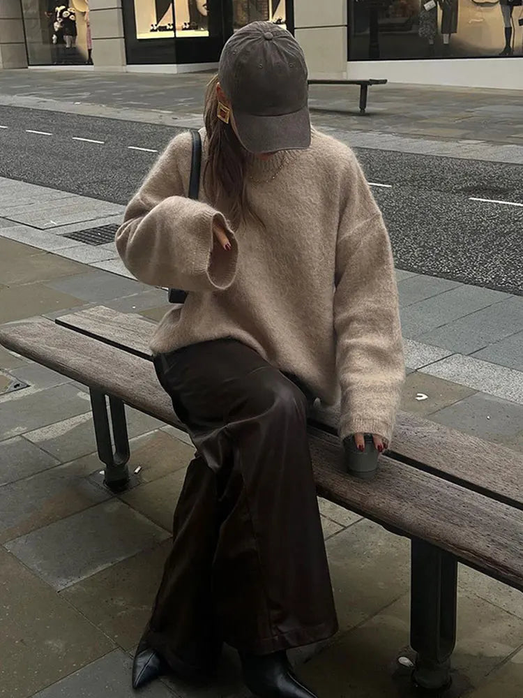 Dames Gebreide Trui Modern Zacht Katoenmix 3