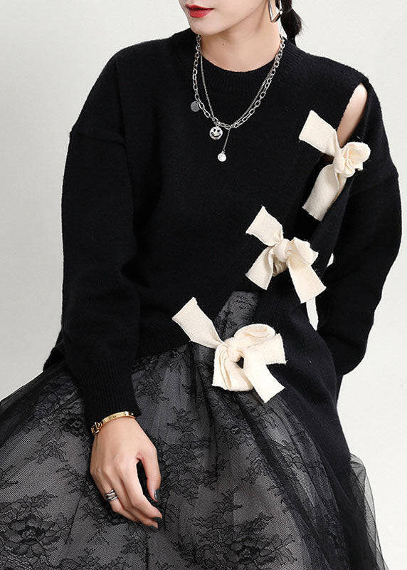 Dames Gebreide Trui met Asymmetrisch Ontwerp 1