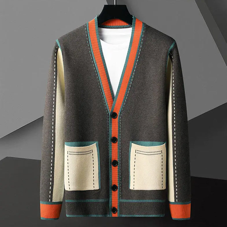 Dames Geometrisch Gebreid Vest 1
