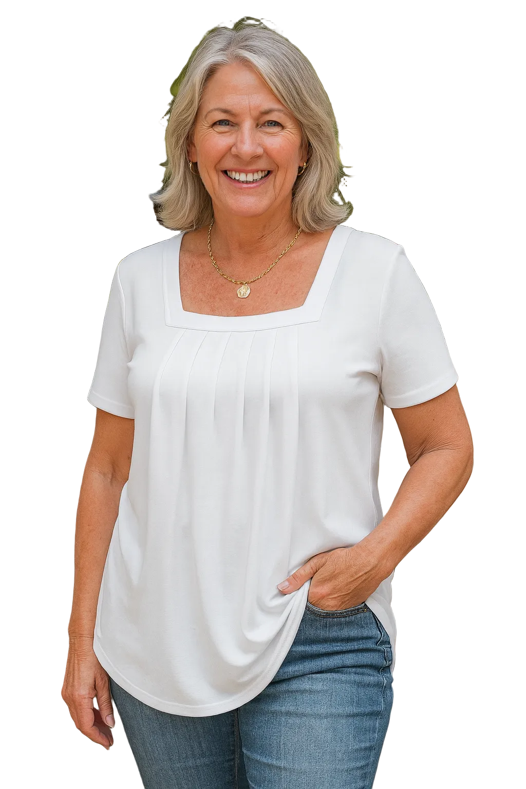 Dames Geplooide Top Comfortabel 0