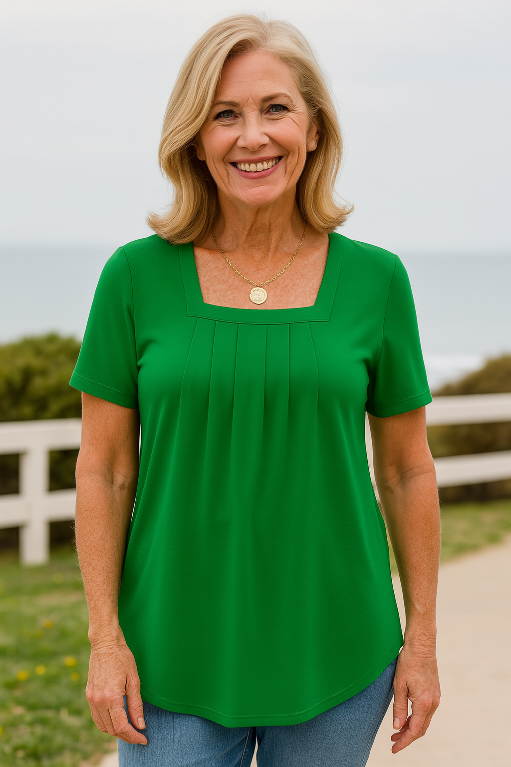 Dames Geplooide Top Comfortabel 1