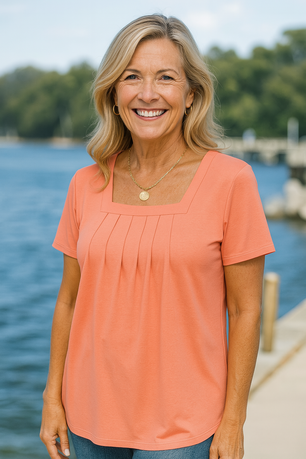 Dames Geplooide Top Comfortabel 3