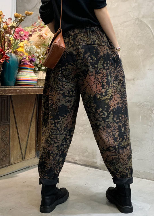 Dames Getailleerde Denimbroek met Modeprint 4