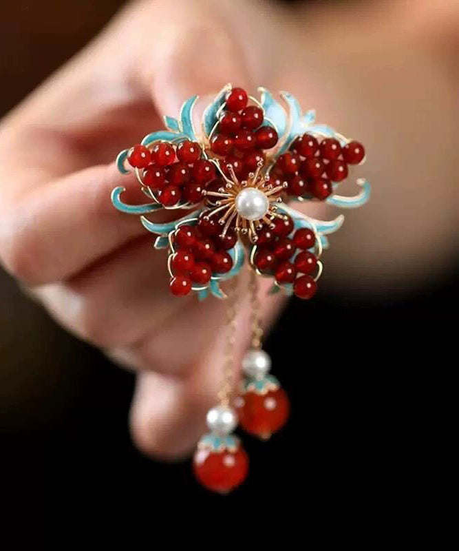 Dames Haarspeld Bloemen Kwastje Stijlvol Accessoire 1