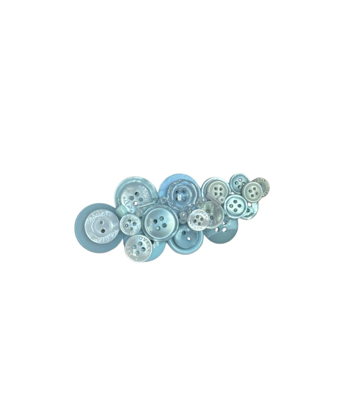 Dames Haarspeld met Blauw Acrylknop Design 4