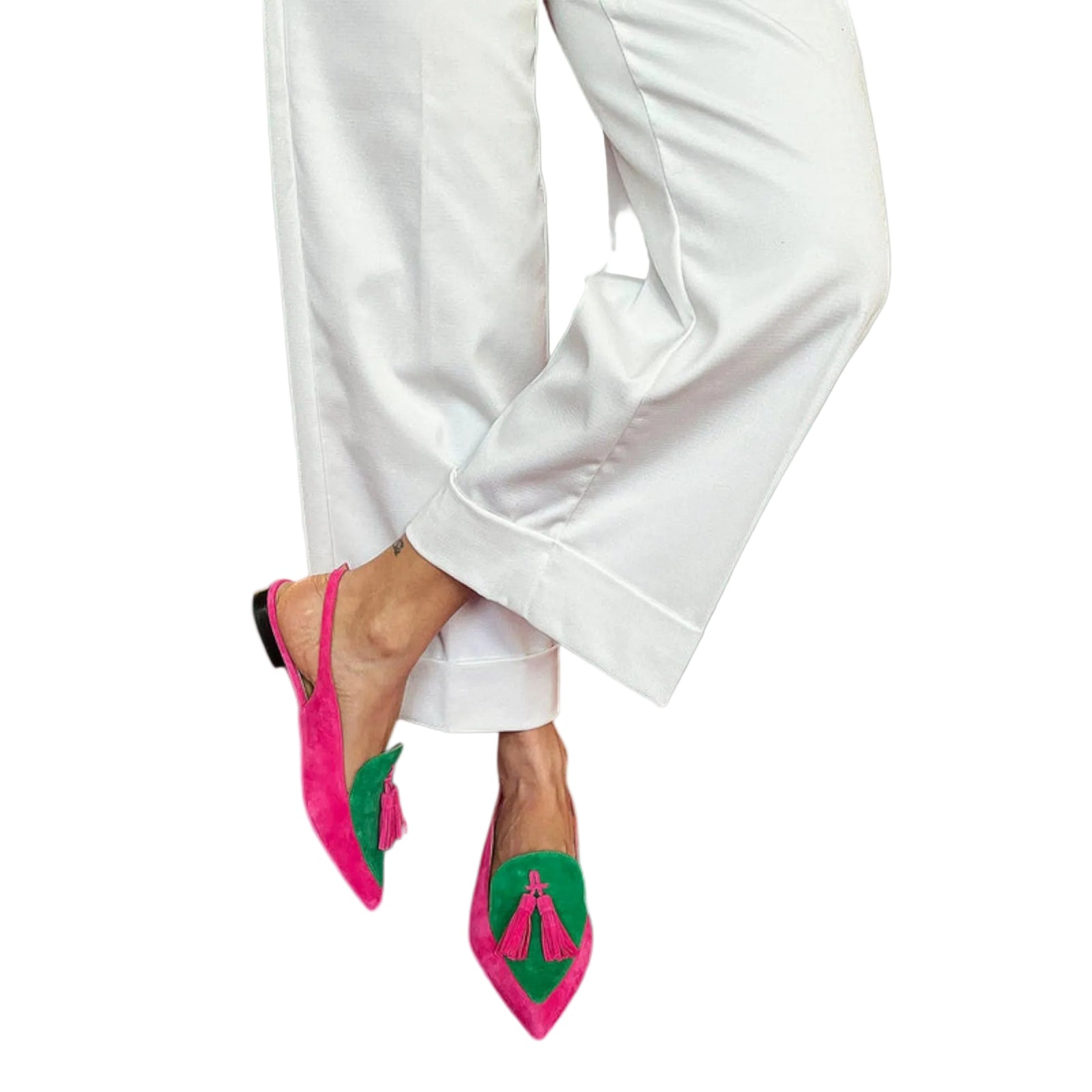 Dames Hakken Slingback met Kwastjesdesign 0