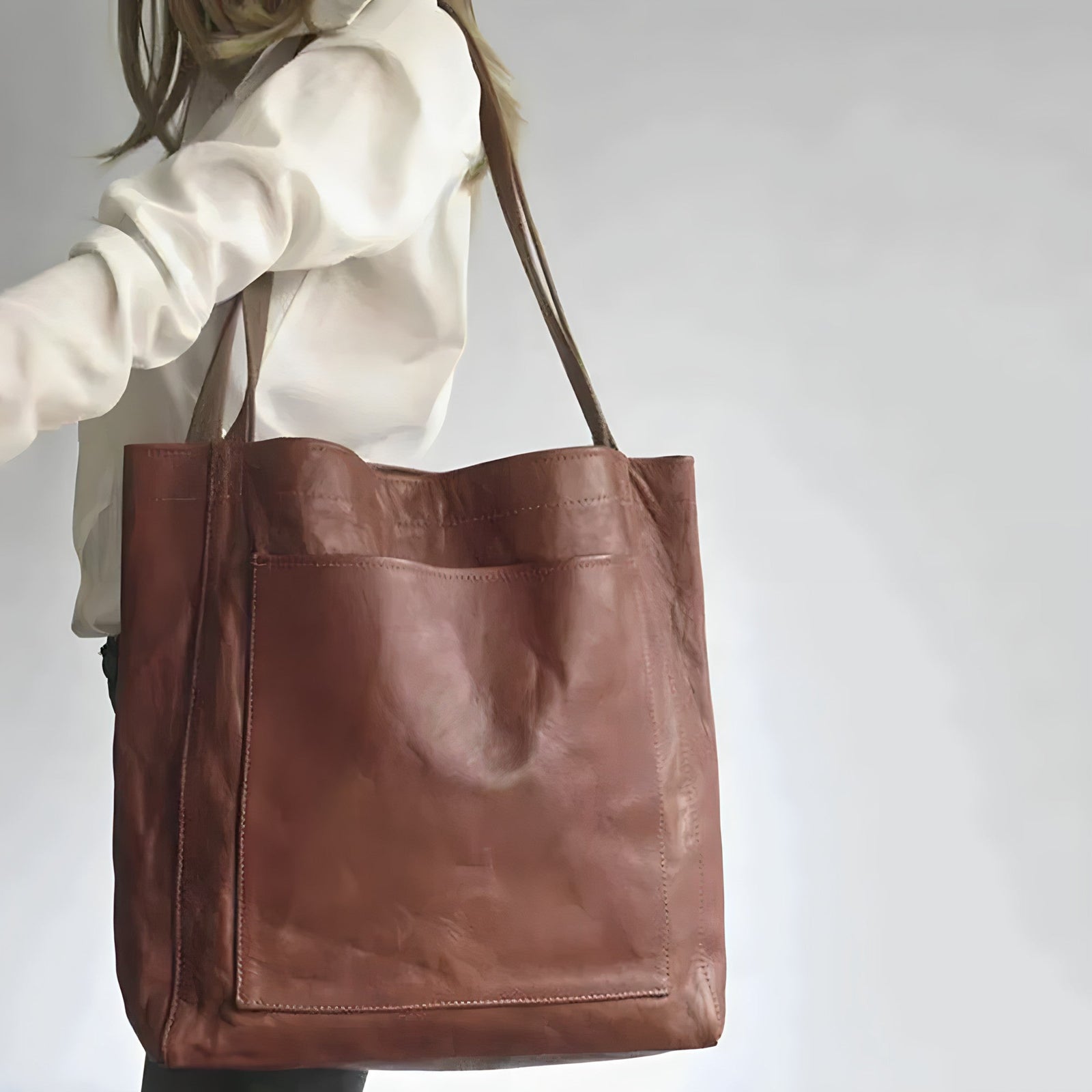 Dames Handgemaakte Leren Tas Stijlvol 2