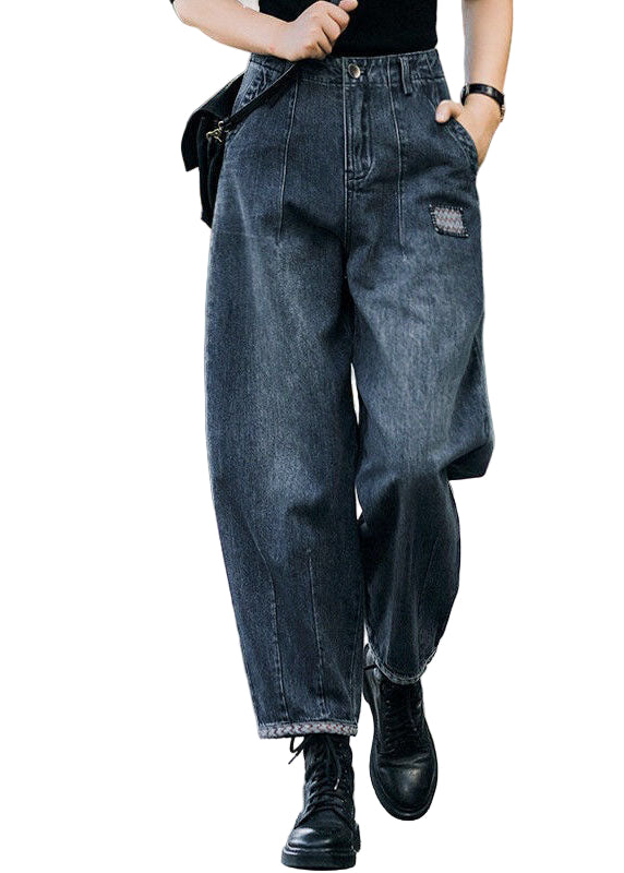 Dames Harembroek Hoge Taille met Zakjes Casual Katoenmix 0