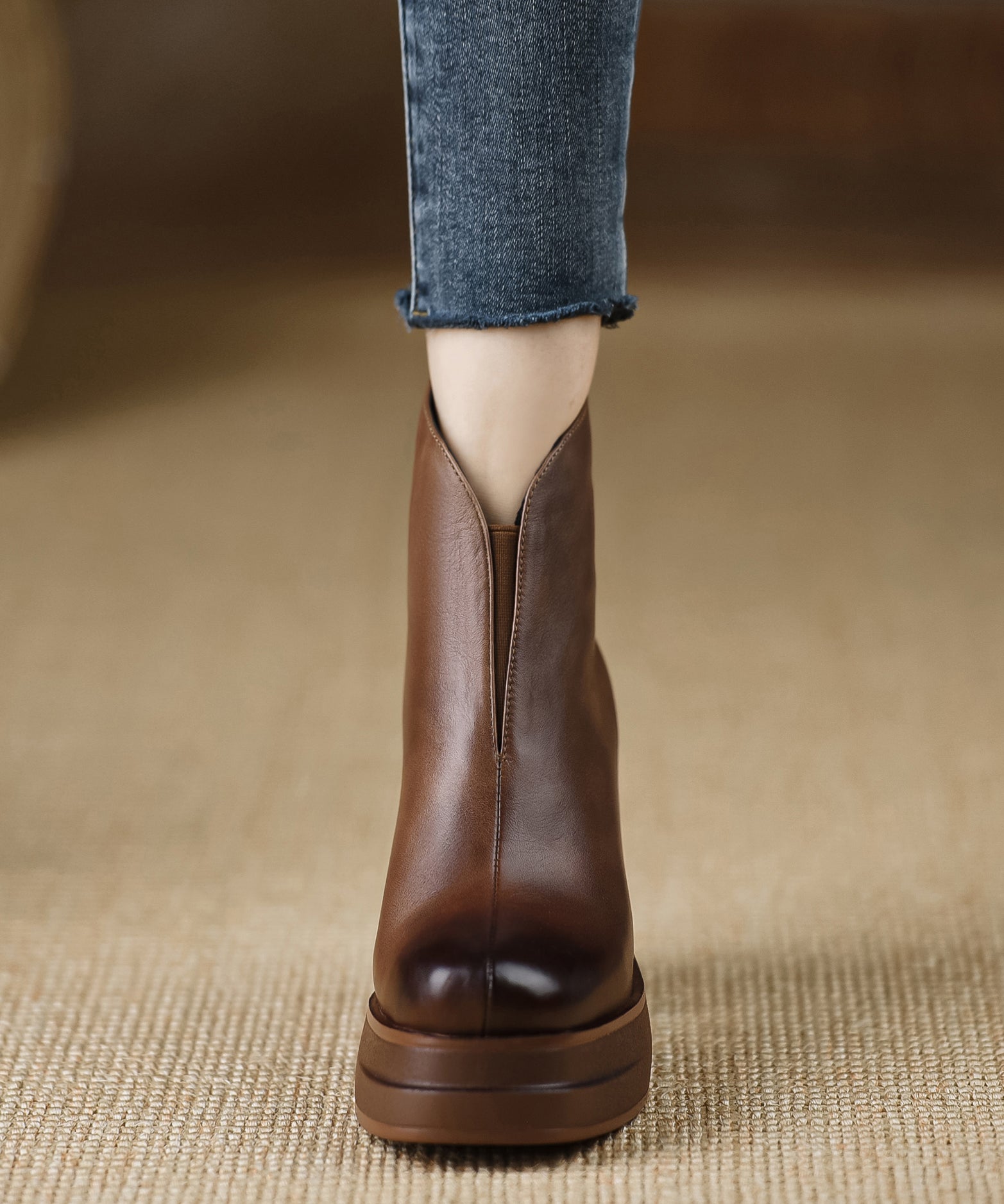 Dames Hoge Hakken Laarzen Met Ritssluiting 2